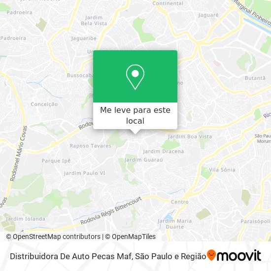 Distribuidora De Auto Pecas Maf mapa