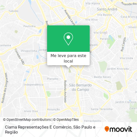 Ciama Representações E Comércio mapa
