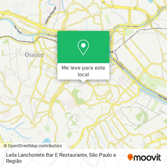 Leila Lanchonete Bar E Restaurante mapa