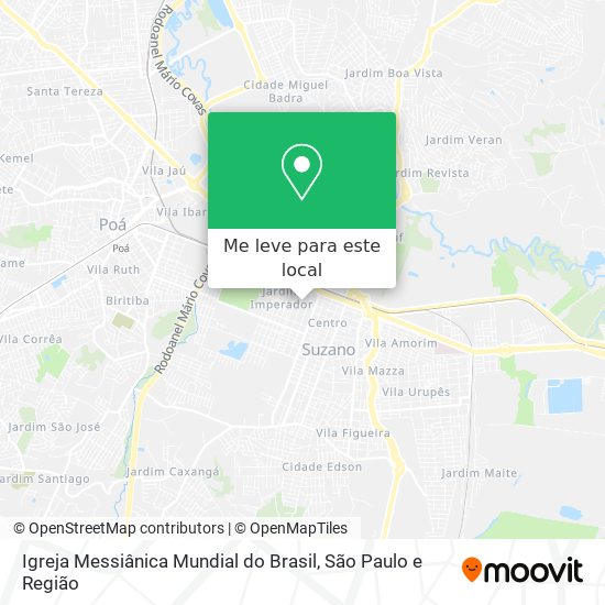 Igreja Messiânica Mundial do Brasil mapa