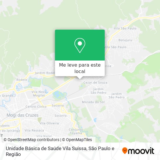 Unidade Básica de Saúde Vila Suíssa mapa