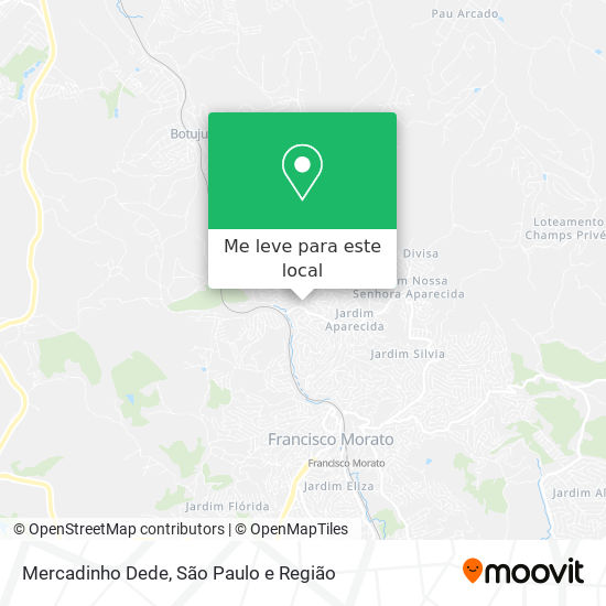 Mercadinho Dede mapa