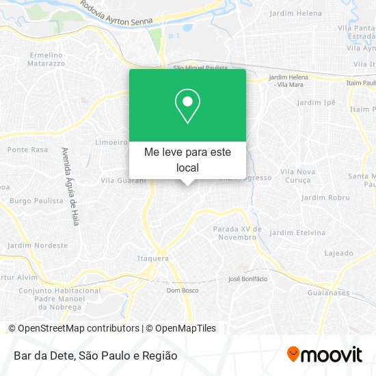 Bar da Dete mapa