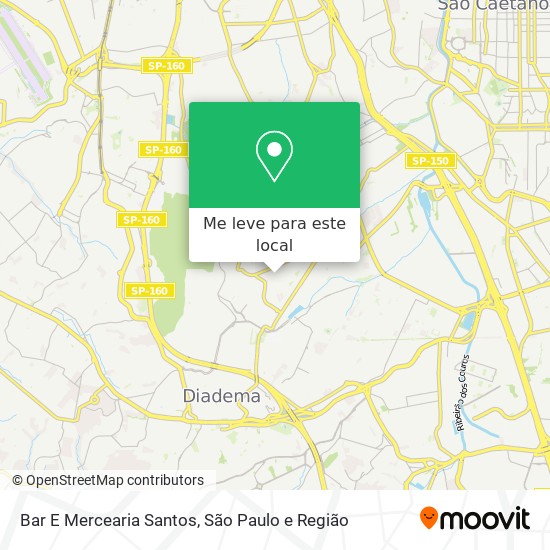 Bar E Mercearia Santos mapa