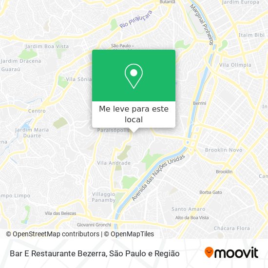Bar E Restaurante Bezerra mapa