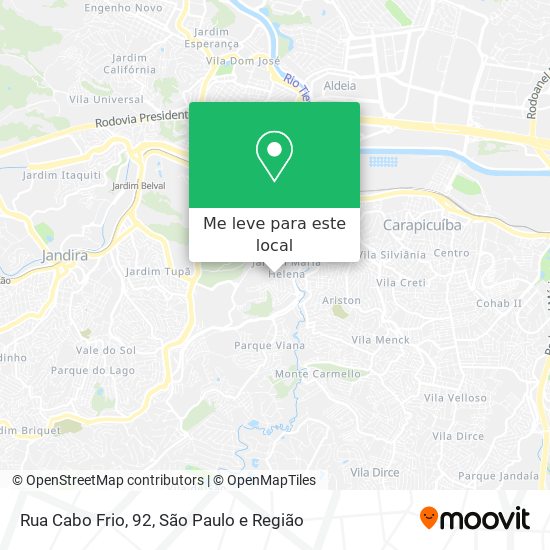 Rua Cabo Frio, 92 mapa