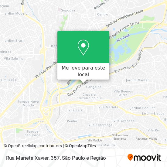 Rua Marieta Xavier, 357 mapa