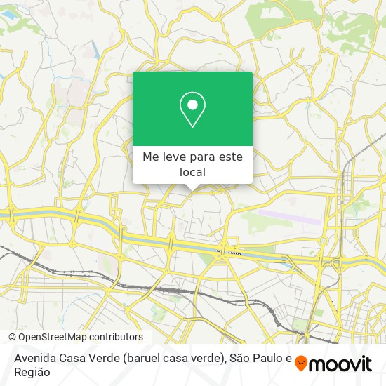 Avenida Casa Verde (baruel casa verde) mapa