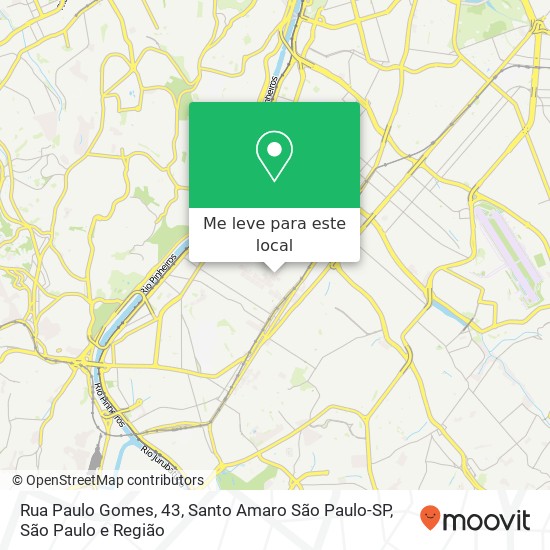 Rua Paulo Gomes, 43, Santo Amaro São Paulo-SP mapa