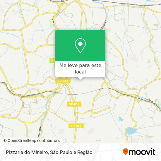 Pizzaria do Mineiro mapa