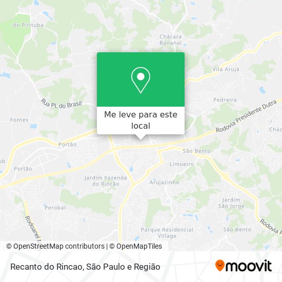 Recanto do Rincao mapa