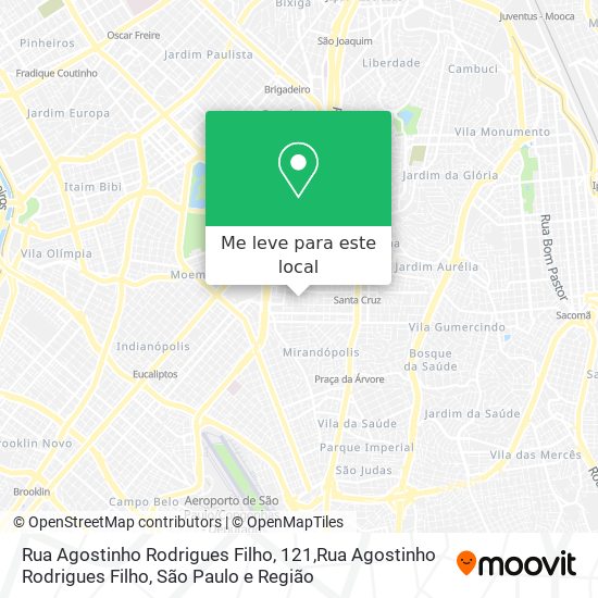 Rua Agostinho Rodrigues Filho, 121,Rua Agostinho Rodrigues Filho mapa