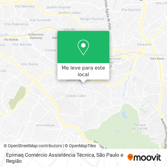 Epimaq Comércio Assistência Técnica mapa