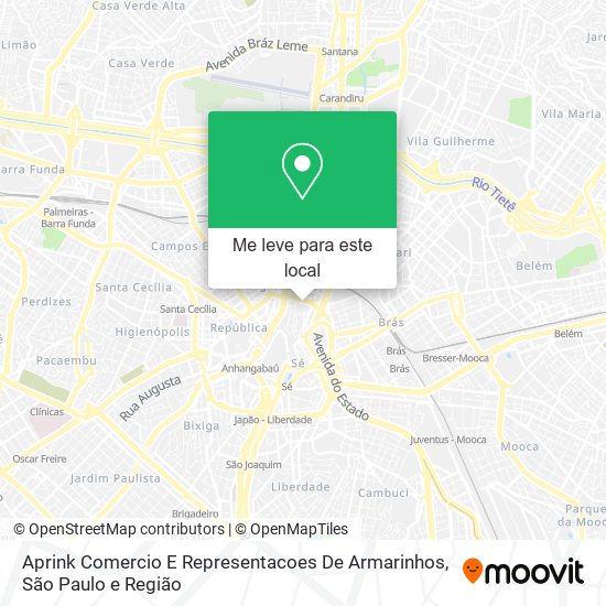 Aprink Comercio E Representacoes De Armarinhos mapa