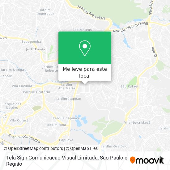 Tela Sign Comunicacao Visual Limitada mapa