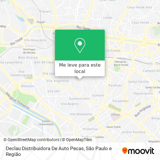 Declau Distribuidora De Auto Pecas mapa