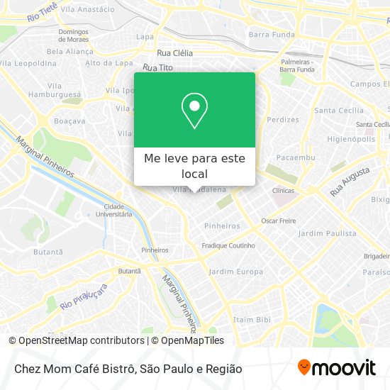 Chez Mom Café Bistrô mapa
