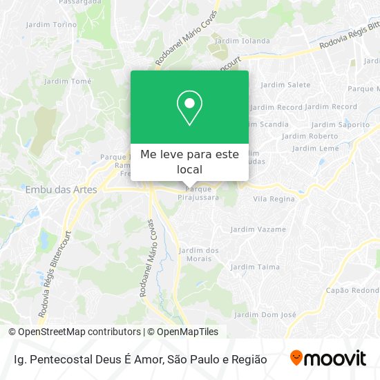 Ig. Pentecostal Deus É Amor mapa
