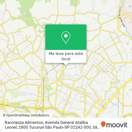 Baronezza Alimentos, Avenida General Ataliba Leonel, 2800 Tucuruvi São Paulo-SP 02242-000 mapa