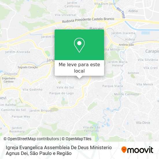 Igreja Evangelica Assembleia De Deus Ministerio Agnus Dei mapa