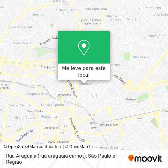 Rua Araguaia (rua araguaia carnot) mapa