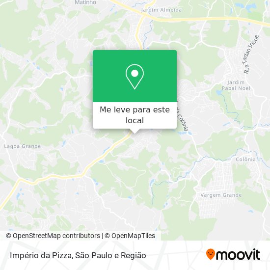 Império da Pizza mapa