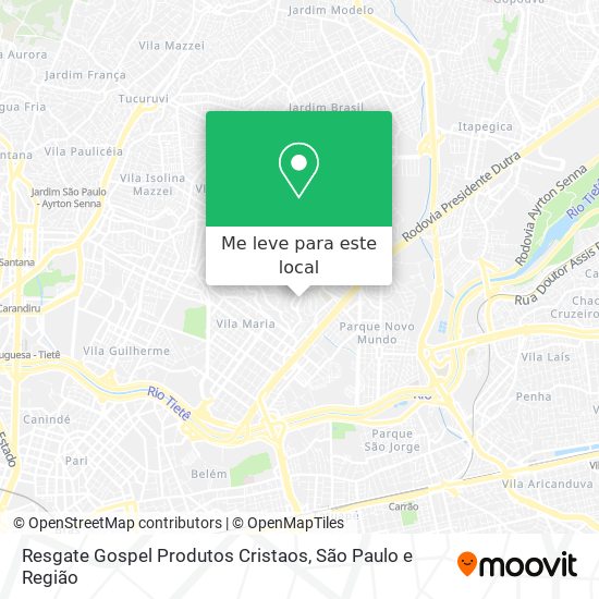 Resgate Gospel Produtos Cristaos mapa