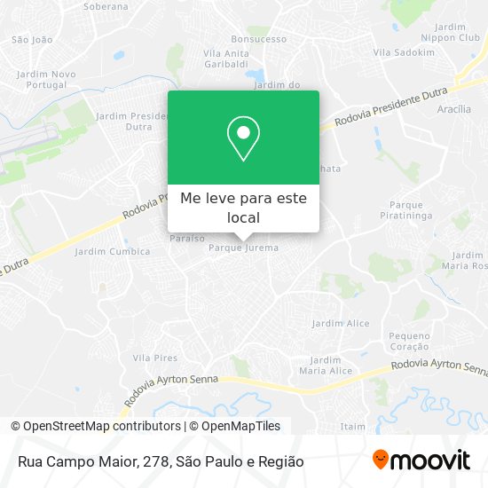 Rua Campo Maior, 278 mapa