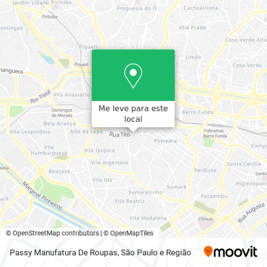 Passy Manufatura De Roupas mapa