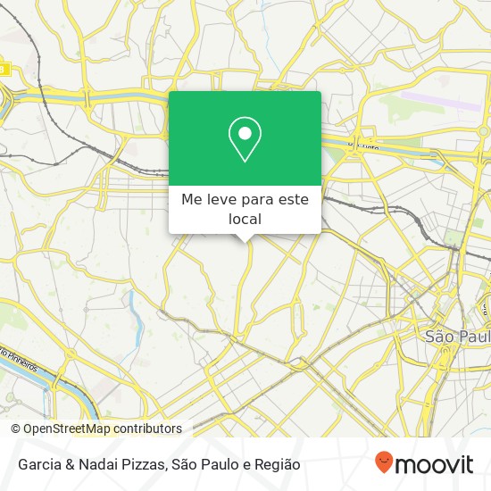 Garcia & Nadai Pizzas, Rua João Ramalho, 997 Perdizes São Paulo-SP 05008-001 mapa