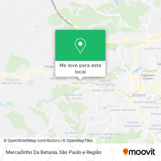 Mercadinho Da Betania mapa