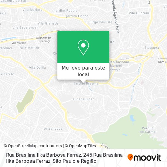 Rua Brasilina Ilka Barbosa Ferraz, 245,Rua Brasilina Ilka Barbosa Ferraz mapa