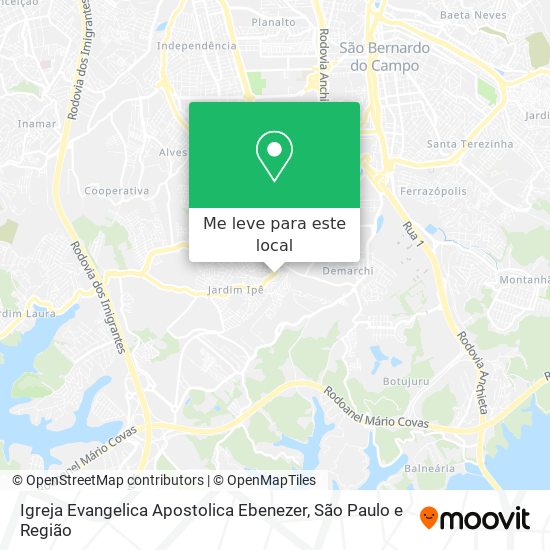 Igreja Evangelica Apostolica Ebenezer mapa