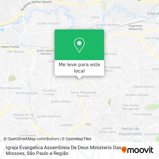 Igreja Evangelica Assembleia De Deus Ministerio Das Missoes mapa