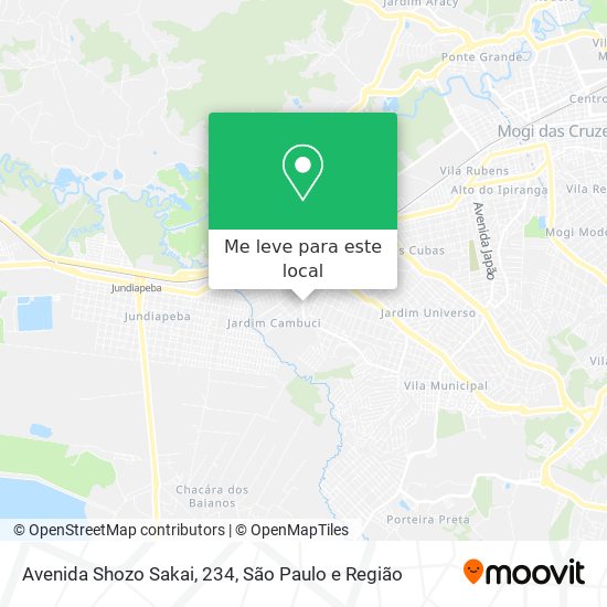 Avenida Shozo Sakai, 234 mapa