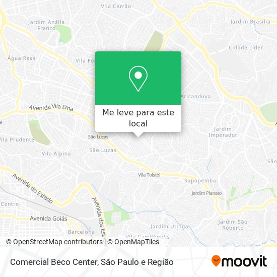 Comercial Beco Center mapa