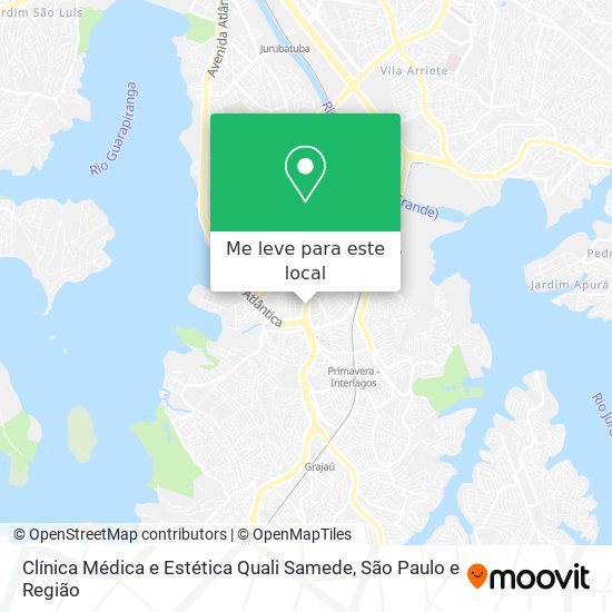 Clínica Médica e Estética Quali Samede mapa