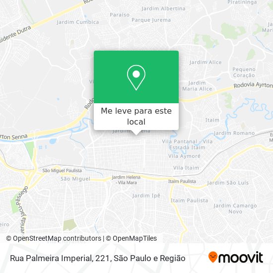 Rua Palmeira Imperial, 221 mapa