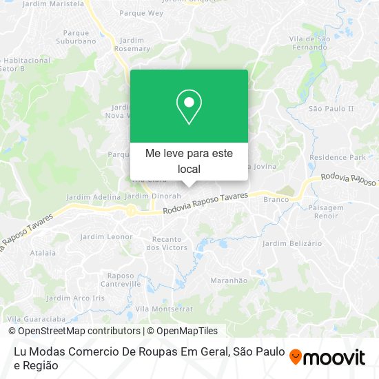 Lu Modas Comercio De Roupas Em Geral mapa