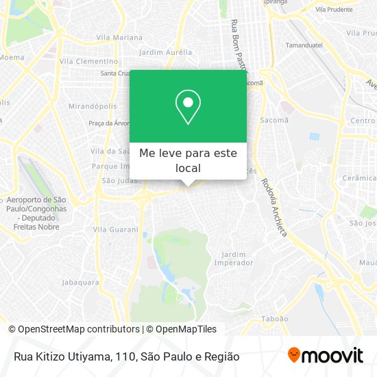 Rua Kitizo Utiyama, 110 mapa