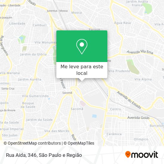 Rua Aída, 346 mapa