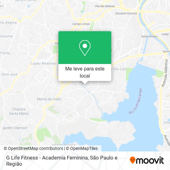 G Life Fitness - Academia Feminina mapa