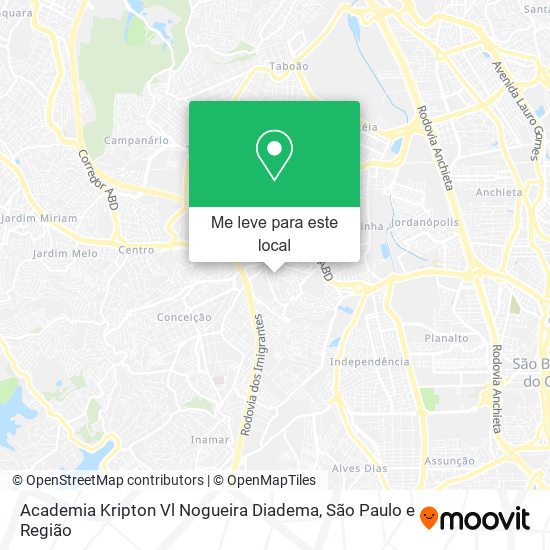 Academia Kripton Vl Nogueira Diadema mapa