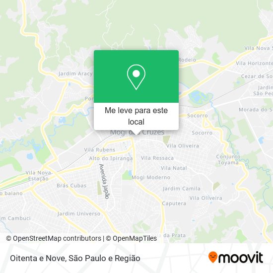 Oitenta e Nove mapa