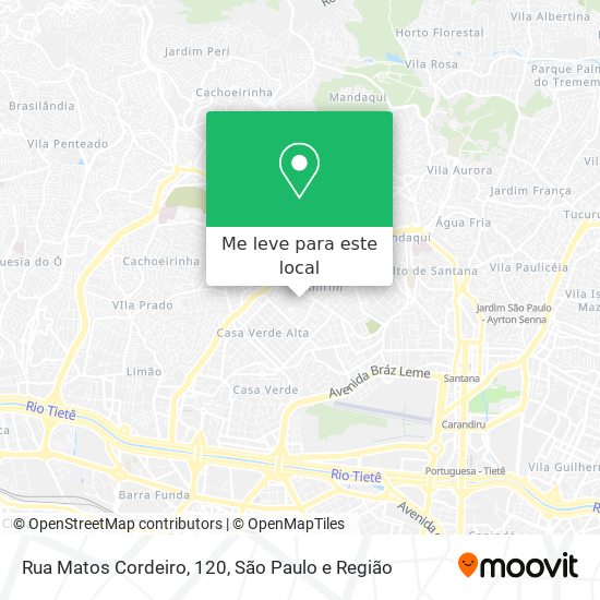 Rua Matos Cordeiro, 120 mapa