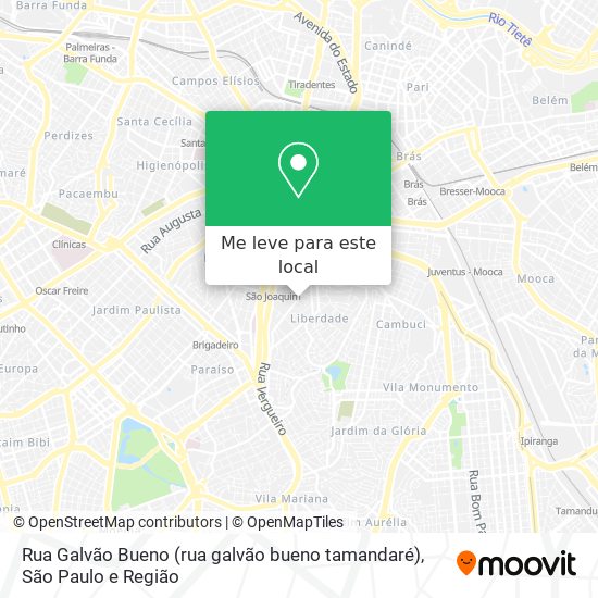 Rua Galvão Bueno (rua galvão bueno tamandaré) mapa