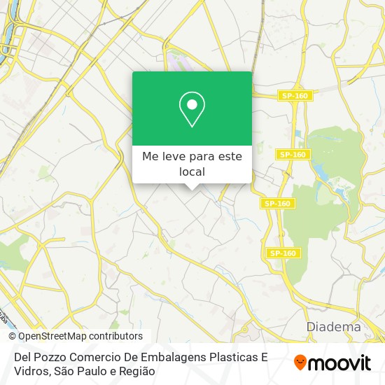 Del Pozzo Comercio De Embalagens Plasticas E Vidros mapa