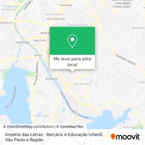 Império das Letras - Berçário e Educação Infantil mapa