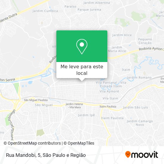 Rua Mandobi, 5 mapa