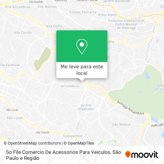 So File Comercio De Acessorios Para Veiculos mapa